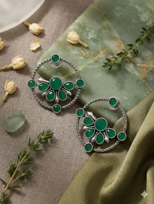 Radiant Green Earrings for Effortless Everyday Elegance