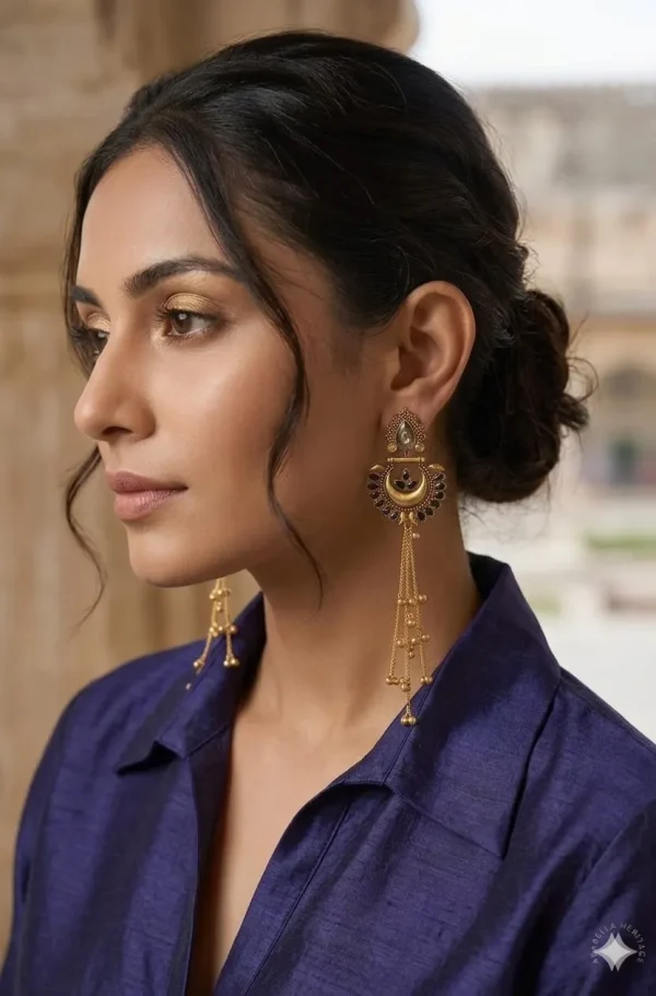 Kashmiri Earrings: Elegant Sparkle for Your Daily Look