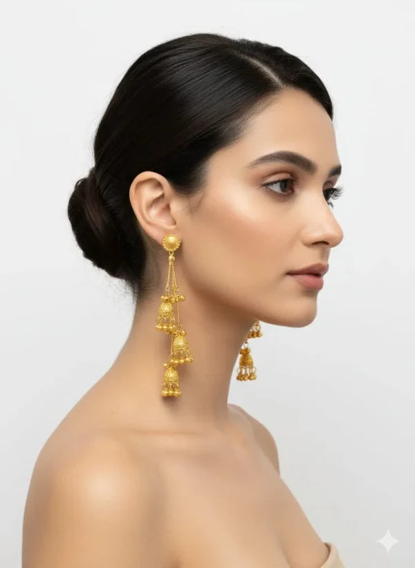 Timeless Kashmiri Earrings - Sophisticated Daily Elegance