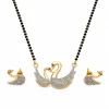 Elegant Dual Duck Mangalsutra Set with Matching Earrings