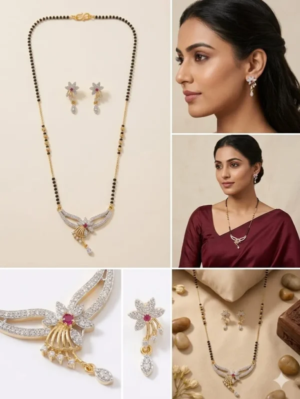 Elegant Daily Wear Mangalsutra - Timeless Gold Finish Design