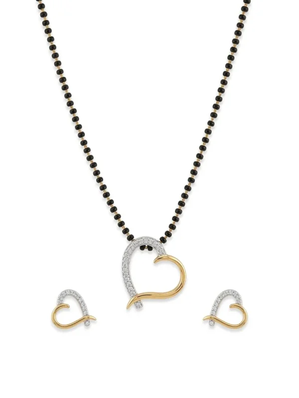 Modern Heart shaped Mangalsutra for Everyday Elegance at 399 Rupees