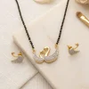 Elegant Dual Duck Mangalsutra Set with Matching Earrings