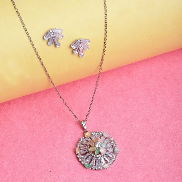 Radiant Floral Crystal Pendant for an Effortless Style Upgrade in party