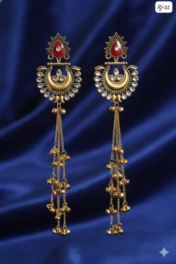 Radiant Kashmiri Earrings for Timeless Everyday Elegance