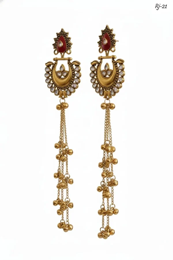 Radiant Kashmiri Earrings for Timeless Everyday Elegance