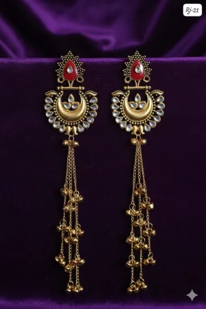 Radiant Kashmiri Earrings for Timeless Everyday Elegance