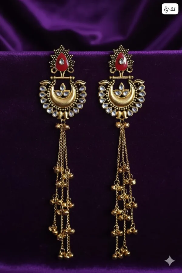 Radiant Kashmiri Earrings for Timeless Everyday Elegance