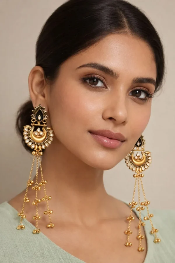 Radiant Kashmiri Earrings: Timeless Elegance for 399 Rupees