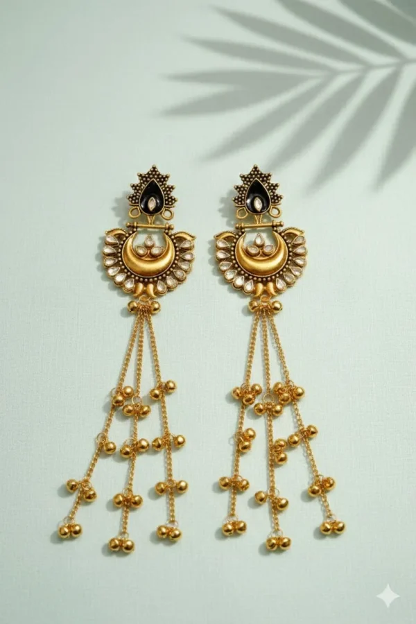 Radiant Kashmiri Earrings: Timeless Elegance for 399 Rupees
