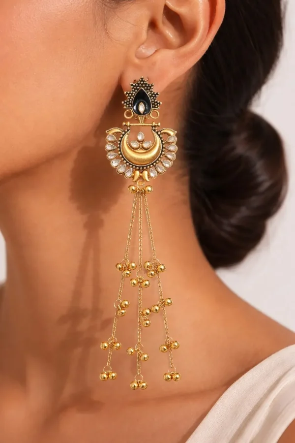 Radiant Kashmiri Earrings: Timeless Elegance for 399 Rupees