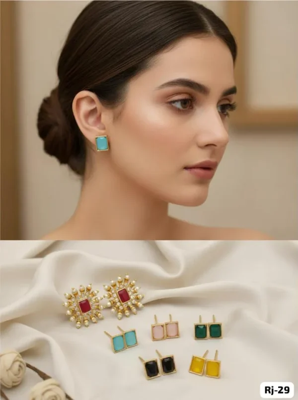 Geometric Square Earrings for a Modern Polished Look