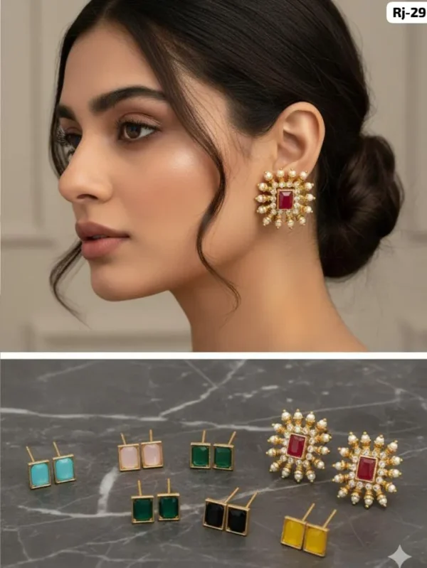 Geometric Square Earrings for a Modern Polished Look