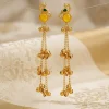 Radiant Yellow Peacock Kashmiri Earrings for Artistic Style