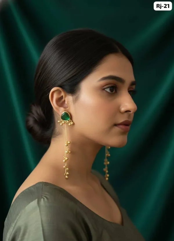 Radiant Kashmiri Earrings for Timeless Everyday Elegance